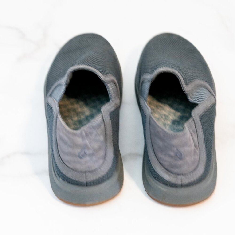 Olukai Ki’Ihele Gray Mesh Slip-On Sneakers - Picture 4 of 5